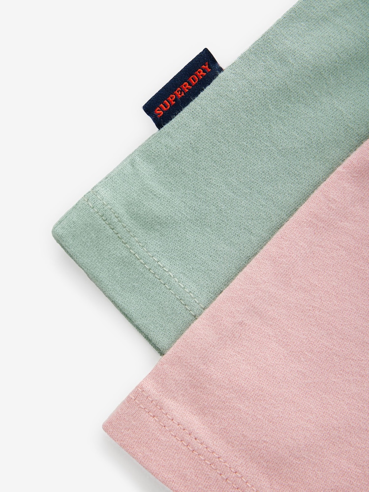 Superdry Cropped T-Shirts 2 Pack - Image 6 of 6
