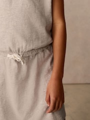 Superdry Grey Crack Printed 100% Organic Cotton Dress - Image 11 of 11