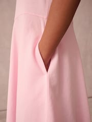 Superdry Pink Embroidery Polo Dress - Image 4 of 9