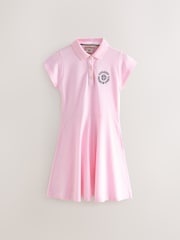 Superdry Pink Embroidery Polo Dress - Image 5 of 9