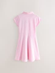 Superdry Pink Embroidery Polo Dress - Image 6 of 9