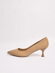 Friends Like These Camel Standard Fit Standard Fit Comfort Pointed Toe Kitten Heel Courts - Image 5 of 5