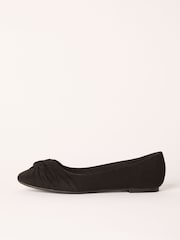 Preto - Sapatos Friends Like These Twist Detail Round Toe Flat Ballerina Pump - Imagem 5 de 5