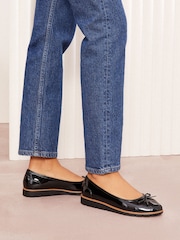 Friends Like These Comfort Patent Faux Leather Flat Ballerina Shoes - Image 4 of 5