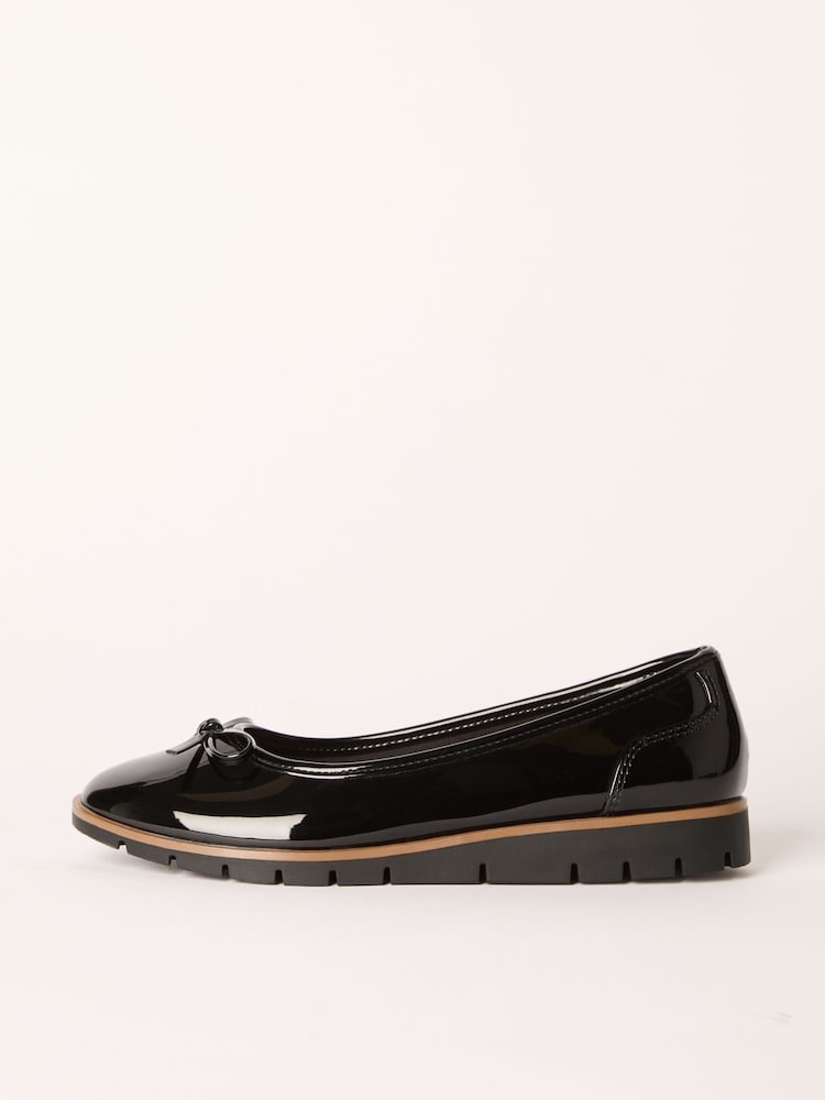 Friends Like These Comfort Patent Faux Leather Flat Ballerina Shoes - Image 5 of 5