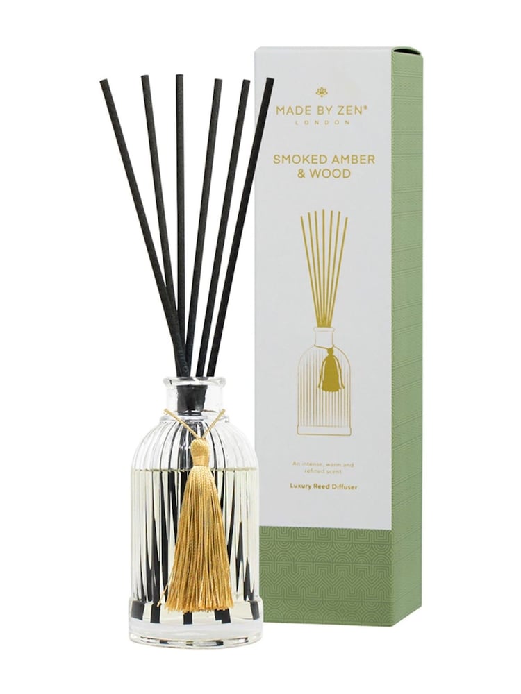 Made by Zen Riad Collection Reed Diffuser Smoked Amber And Wood - Image 3 of 3