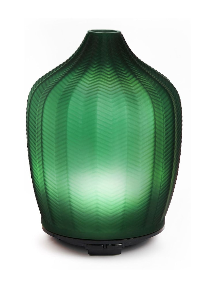Made by Zen Fern Amber Glass Aroma Electric Diffuser with Ambient Light - Image 2 of 2