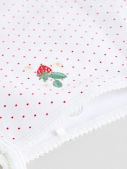 White Strawberry Baby Strappy Vest Bodysuits 5 Pack - Image 11 of 13