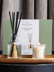 Made by Zen Riad Collection Gift Set Smoked Amber And Wood - Image 1 of 3