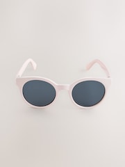 Light Pink Kids Round Sunglasses - Image 2 of 3