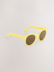 Yellow Kids Round Sunglasses - Image 1 of 3
