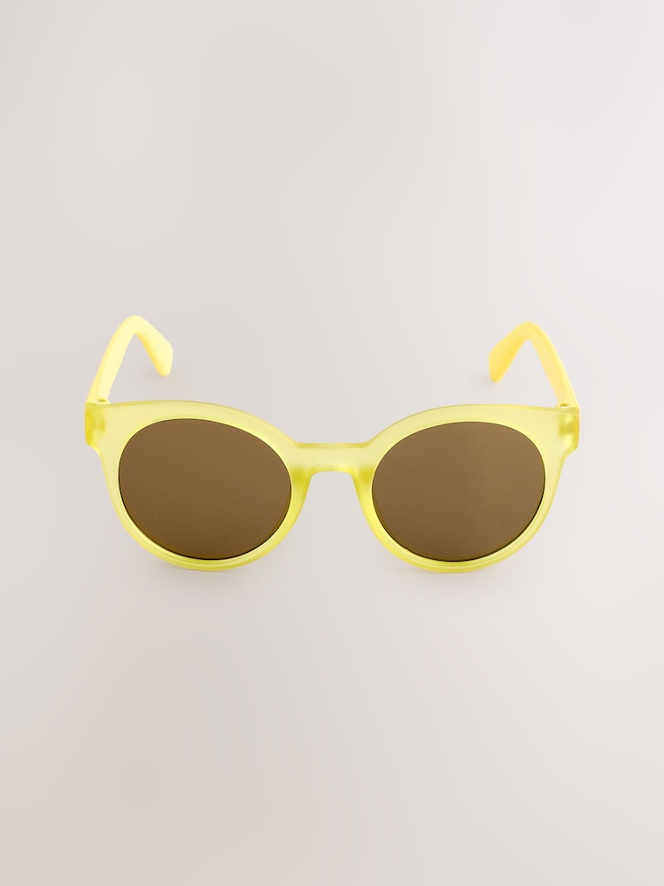 Yellow Kids Round Sunglasses - Image 2 of 3