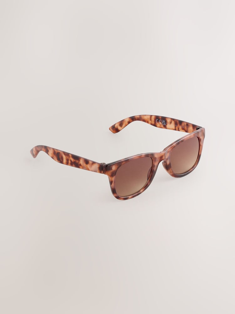 Tortoiseshell Brown Preppy Sunglasses - Image 1 of 3