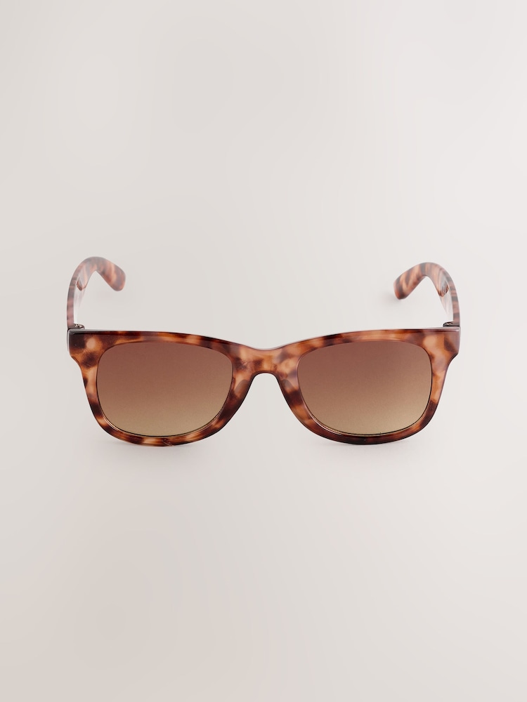 Tortoiseshell Brown Preppy Sunglasses - Image 2 of 3