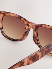 Tortoiseshell Brown Preppy Sunglasses - Image 3 of 3