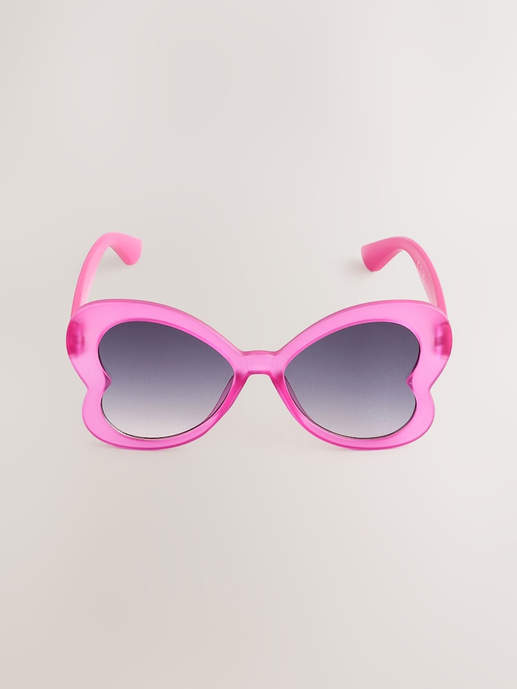 Pink Kids Novelty Butterfly Sunglasses - Image 2 of 3