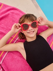 Red Kids Novelty Butterfly Sunglasses - Image 1 of 5