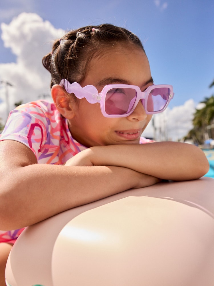 Lilac Purple Kids Square Sunglasses - Image 1 of 2