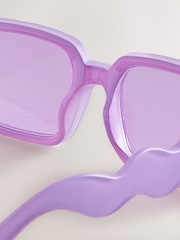 Lilac Purple Kids Square Sunglasses - Image 5 of 5