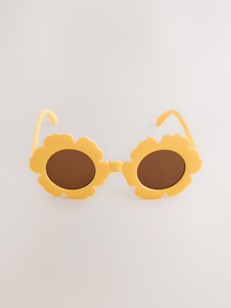 Yellow Kids Flower Sunglasses - Image 2 of 4