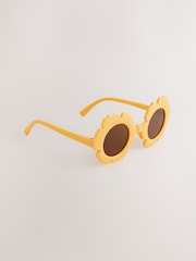 Yellow Kids Flower Sunglasses - Image 3 of 4
