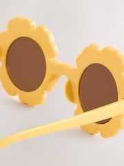 Yellow Kids Flower Sunglasses - Image 4 of 4