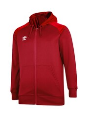 Umbro Red Zip Thru Hoodie - Image 1 of 2