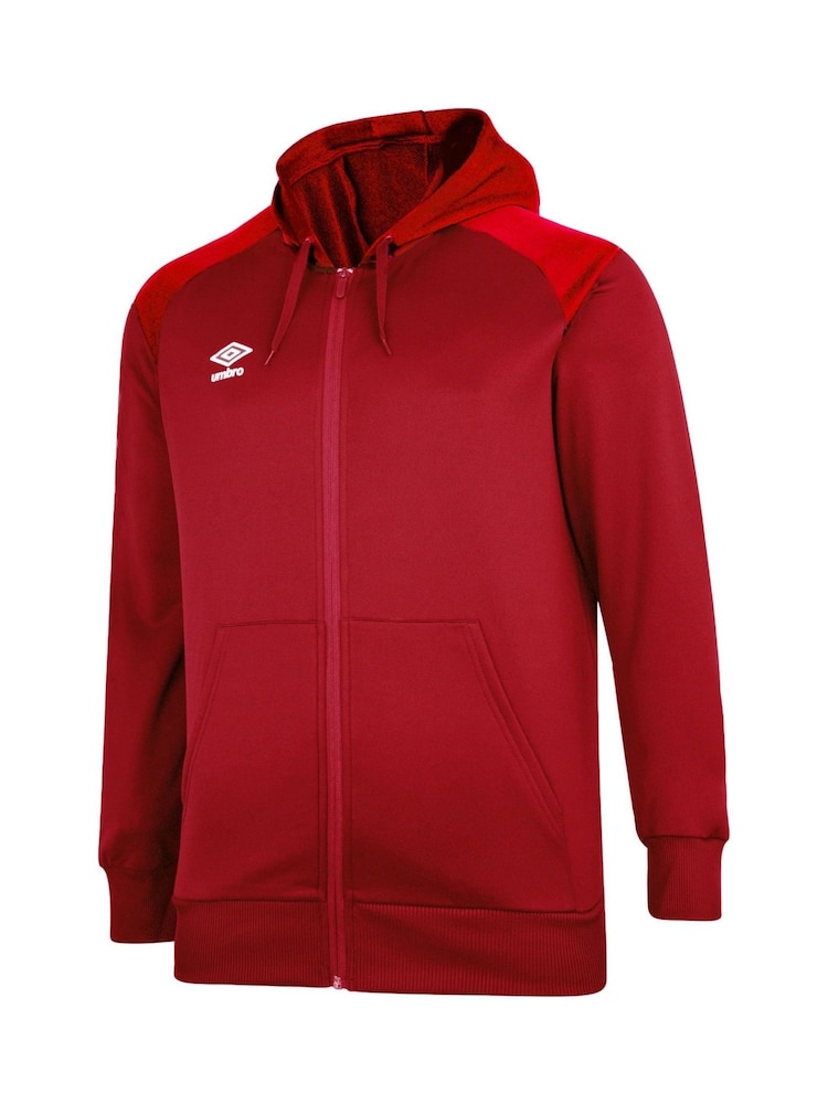Umbro Red Zip Thru Hoodie - Image 1 of 2