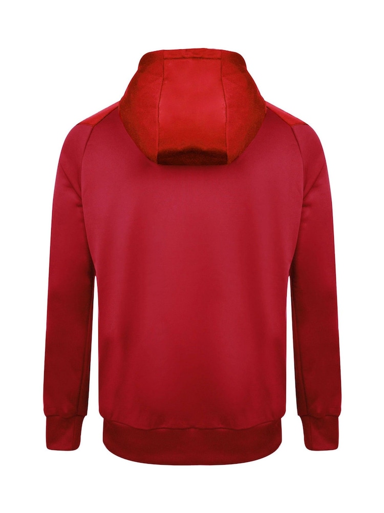 Umbro Red Zip Thru Hoodie - Image 2 of 2