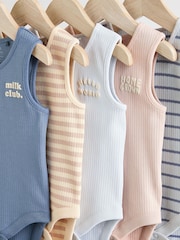 Minerals 100% Cotton  Baby Vest Bodysuits 5 Pack - Image 11 of 15