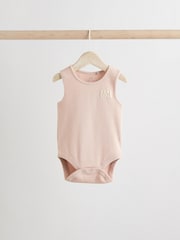 Minerals 100% Cotton  Baby Vest Bodysuits 5 Pack - Image 8 of 15