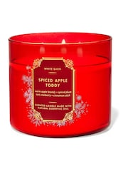 Bath & Body Works Spiced Apple Toddy Colored Glass Christmas 3-Wick Candle 14.5 oz / 411 g - Image 1 of 1