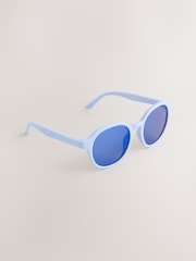 Blue Round Sunglasses - Image 4 of 5