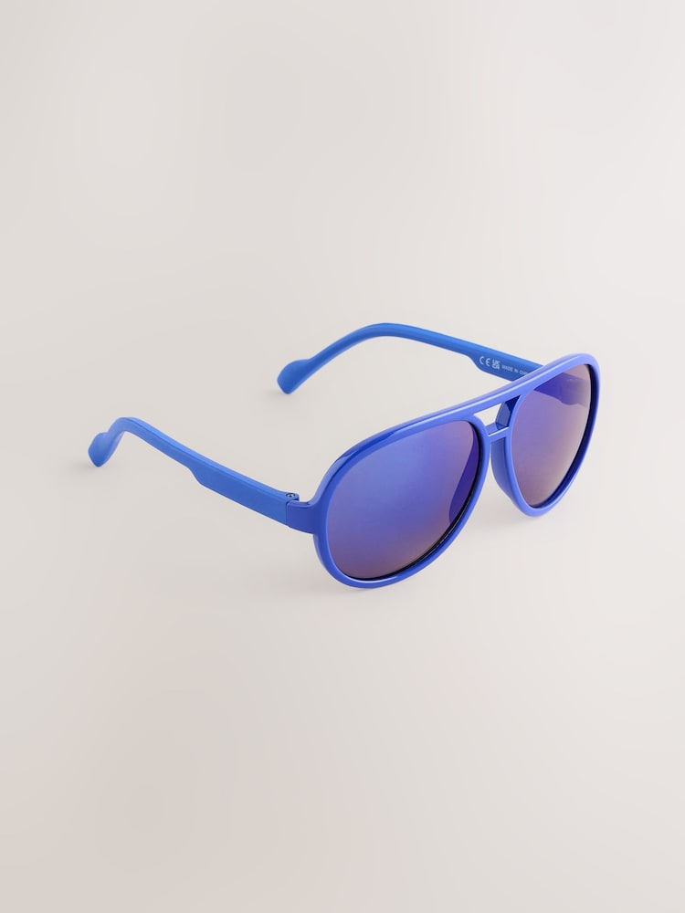 Blue Aviator Style Sunglasses - Image 1 of 3