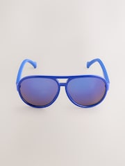 Blue Aviator Style Sunglasses - Image 2 of 3