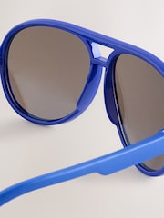 Blue Aviator Style Sunglasses - Image 3 of 3