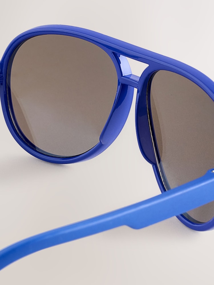 Blue Aviator Style Sunglasses - Image 3 of 3