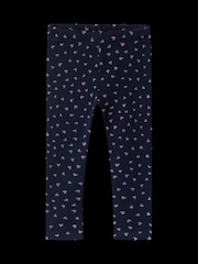 Name It Blue Fleece Lined Printed Leggings - Image 4 of 4