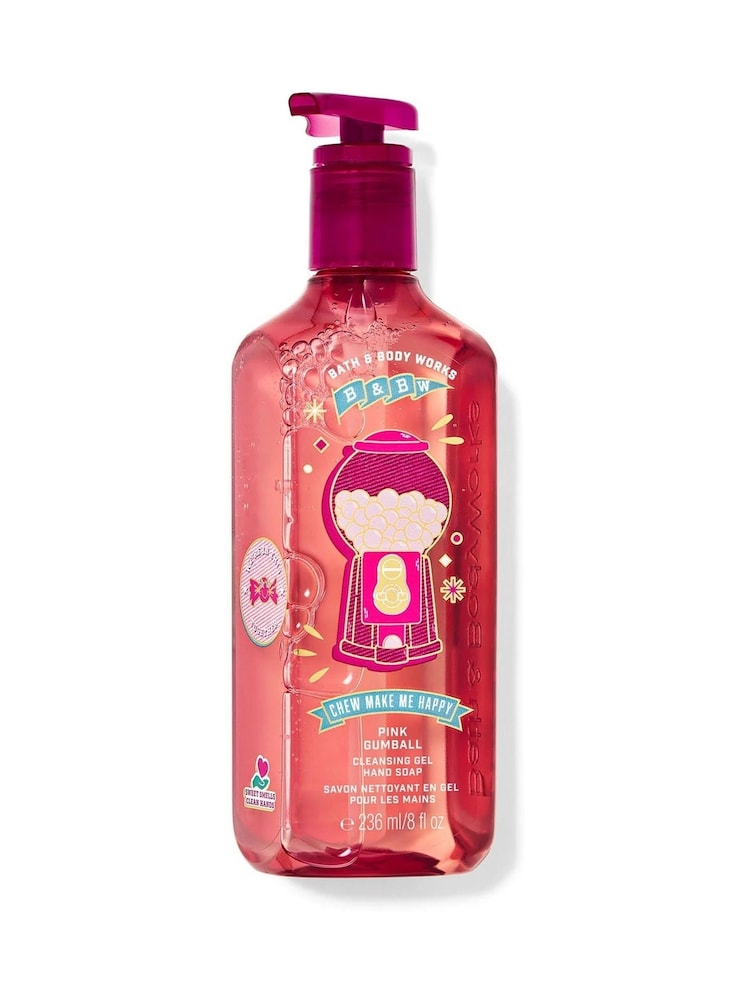 Bath & Body Works Pink Gumball Cleansing Gel Hand Soap 8 fl oz / 236 mL - Image 1 of 1