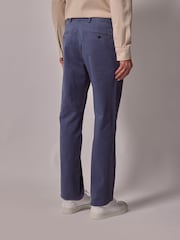 Hawes & Curtis Blue Garment Dyed Cotton Stretch Chinos - Image 2 of 4
