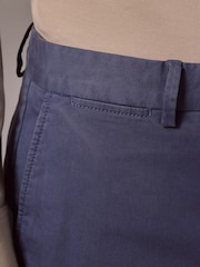 Hawes & Curtis Blue Garment Dyed Cotton Stretch Chinos - Image 4 of 4