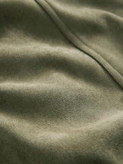 Khaki Green Suedette Bomber Jacket - Image 5 of 6