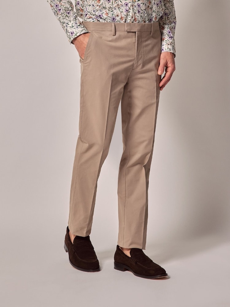 Hawes & Curtis Slim Smart Tan Chinos - Image 1 of 4
