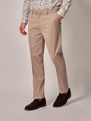Hawes & Curtis Slim Smart Tan Chinos - Image 3 of 4
