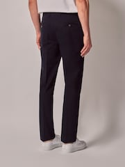 Hawes & Curtis Blue Slim Smart Chinos - Image 2 of 4