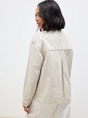 Neutral Stripe Neutral Cord Collar Jacket - Image 3 of 7
