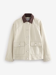 Neutral Stripe Neutral Cord Collar Jacket - Image 5 of 7