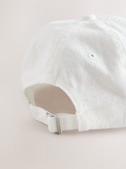 White Baseball 100% Cotton Cap (1-16yrs) - Image 5 of 5