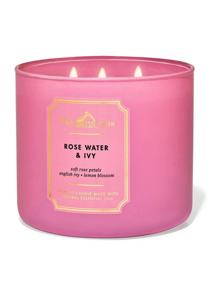 Bath & Body Works Rosewater And Ivy 3-Wick Candle 14.5 oz / 411 g - Image 1 of 1