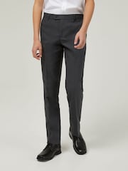Trutex Senior Boys Grey Longer Length Slim Leg School Trousers - Image 1 of 5